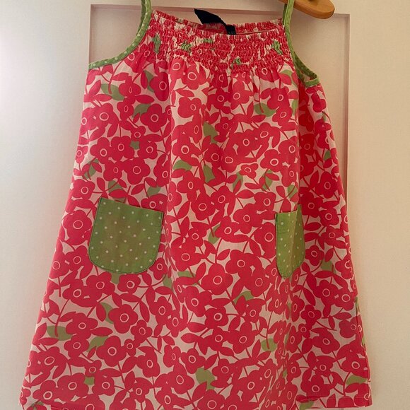 Mini Boden Girls Flower Pink Dress 3-4 yrs - Picture 1 of 6